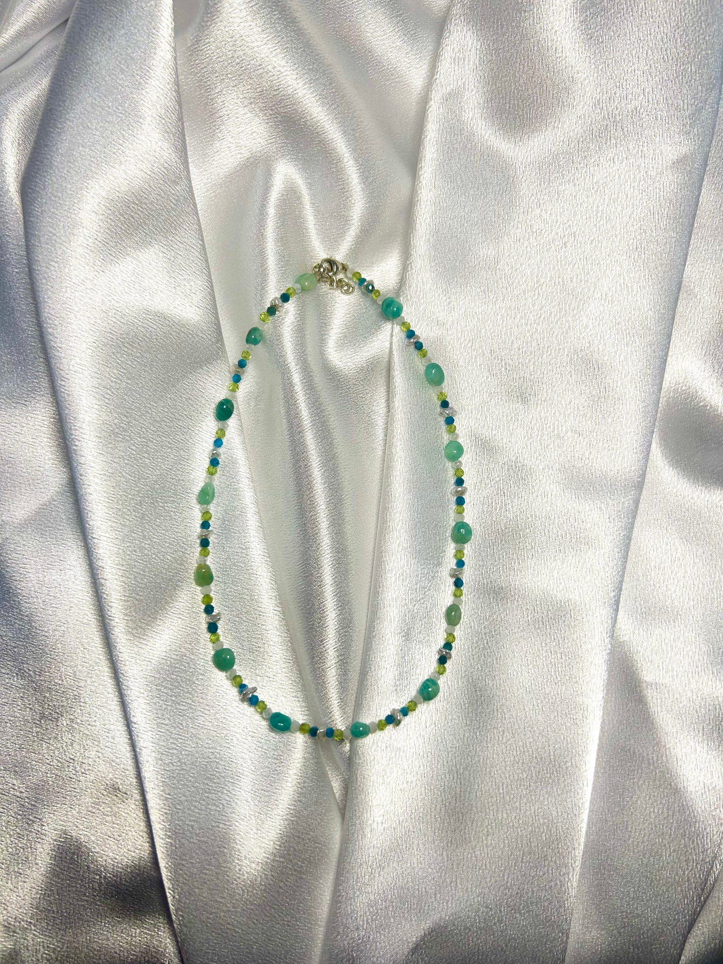 Blues and greens necklace